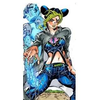 😉 Jolyne Cujoh JoJo's Bizarre Adventure Jojo's Bizarre Adventure, Jolyne Cujoh, Manga, Anime, Stone Ocean telegram sticker