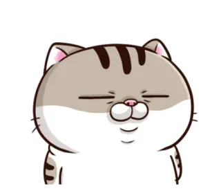 😑 고양이, 만화, 동물, 애완동물, 귀여운, 스티커 telegram sticker