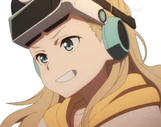 😁 Anime, VR, Gaming, cabelo loiro telegram sticker