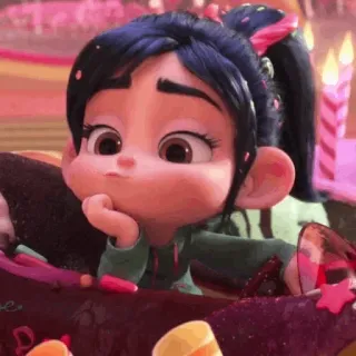 🐽 Vanellope Wreck-It Ralph vanellope von schweetz, disney, wreck it ralph, desenho animado, animado, fofo, personagem whatsapp sticker