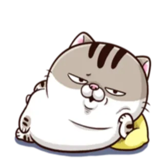😌 猫, ステッカー, 動物, かわいい, マンガ telegram sticker