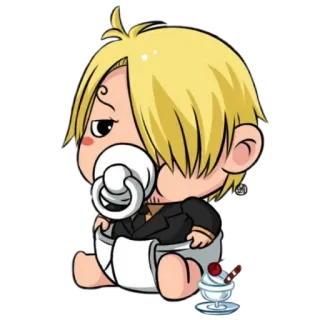 Kid one piece - @animestickerchannel telegram stickers