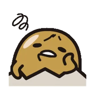 😉 Gudetama Gudetama, jajko, leniwy, kreskówka, słodki telegram sticker