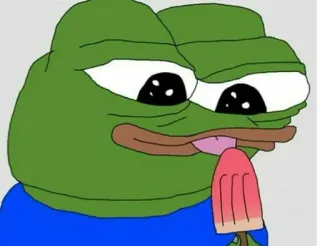 🍦 Pepe the Frog pepe, rana, meme, meme de internet, dibujos animados, paleta helada telegram sticker
