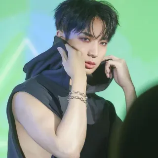 😈 masculino, persona, hombre, K-pop, celebridad, cantante, retrato telegram sticker