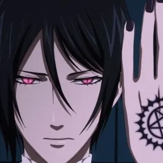 🔌 Sebastian Michaelis Black Butler อนิเมะ, ปีศาจ, โกธิค, เซบาสเตียน มิคาเอลิส, คนลึกไขปริศนา telegram sticker