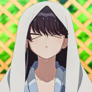 💈 Komi Shouko Komi Can't Communicate Аниме, девушка, стеснительная, милая, Коми, Сёко Коми telegram sticker