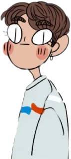 😲 cartoon, anime, chibi, character, art, illustration telegram sticker