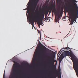 ❤️ Anime, Junge, Schuluniform, Manga, Süß, Schüler telegram sticker