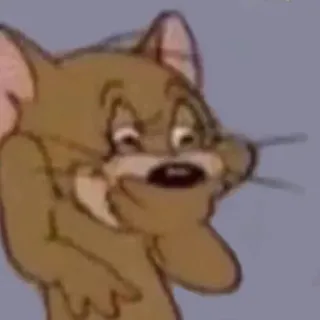 😁 Jerry Tom and Jerry cartoon, mouse, funny, meme, jerry telegram sticker