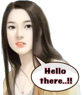 🙋‍♀️ Hello there..!! ciao, saluto, ragazza, donna, amichevole telegram sticker