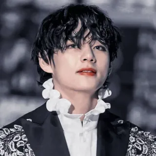 ▫️ V K-pop, BTS, piosenkarz, celebryta, idol, koreański pop telegram sticker
