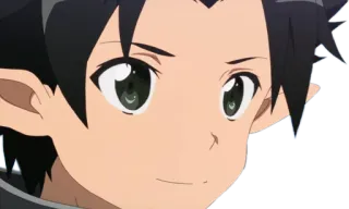 🙂 anime, elf, smiling, cartoon, character telegram sticker