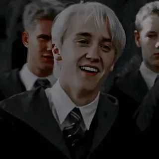 🐾 Draco Malfoy Harry Potter 드레이코 말포이, 해리 포터, 슬리데린, 마법사, 교복, 마법 telegram sticker