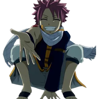 🤗 Natsu Dragneel Fairy Tail Anime, Fairy Tail, Natsu, Natsu Dragneel, Cachecol whatsapp sticker