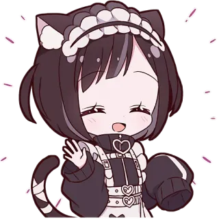 👋 Anime, Catgirl, Maid, Chibi, Mignon, Kawaii telegram sticker