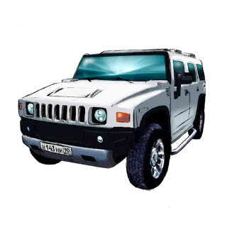🚙 H143HH29 Hummer, Veículo, Carro, Off-road, SUV whatsapp sticker