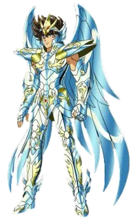 😌 Pegasus Seiya Saint Seiya Anime, Armadura, Manga, Guerrero, Saint Seiya, Pegaso Seiya telegram sticker
