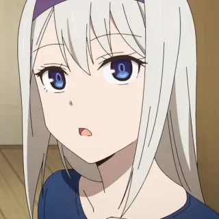 🤔 Anime, Meisje, Leuk, Manga, Animatie, Personage, Vrouwelijk whatsapp sticker