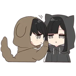 🌟 anime, manga, sticker, cute, couple, cartoon telegram sticker