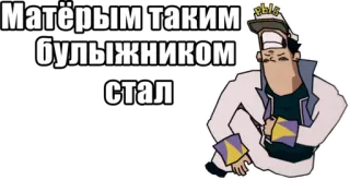 🪨 Матёрым таким булыжником стал whatsapp sticker