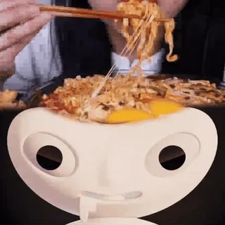 🤤 食べ物, ラーメン, どんぶり, 麺, 食べる telegram sticker