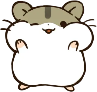 😉 hamster, cute, animal, cartoon telegram sticker