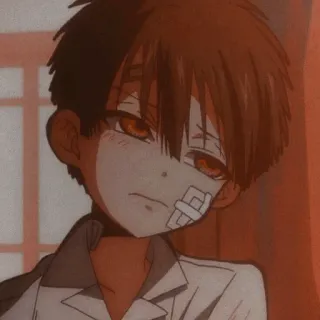 😔 Hanako-kun Toilet-Bound Hanako-kun Anime, Manga, Hanako-kun, Toiletten-Hanako, Charakter, Traurig, Emotional, Pflaster telegram sticker