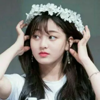💄 여자, 인물사진, 사람, 소녀, 꽃관, 아름다움 telegram sticker