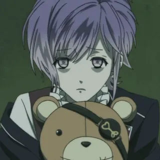 🧸 Kanato Sakamaki Diabolik Lovers anime, vampire, Kanato Sakamaki, Diabolik Lovers, character, teddy bear, manga telegram sticker