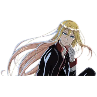 😊 Anime, Cheveux blonds, Personnage, Cheveux longs, Personnage d'anime whatsapp sticker