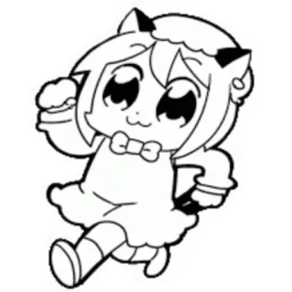 🕺 Popuko Pop Team Epic Popuko, Pop Team Epic, Anime, Manga, Lindo, Divertido whatsapp sticker