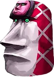 🗿 King Crimson JoJo's Bizarre Adventure anime, jojo, stone mask, expressionless telegram sticker