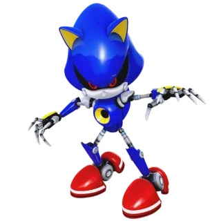🔋 Metal Sonic Sonic the Hedgehog ロボット, 金属, ソニック, ビデオゲーム, 悪役 telegram sticker