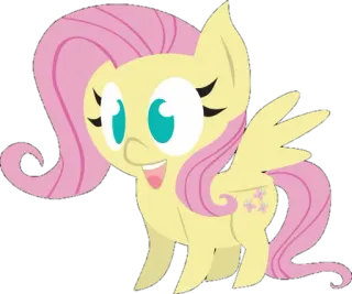💗 Fluttershy My Little Pony Fluttershy, My Little Pony, Cartoon, Pony, Niedlich, Sticker whatsapp sticker