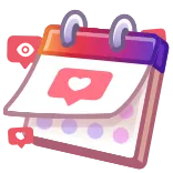 π kalender, hart, liefde, datum, schema, evenement, herinnering telegram sticker
