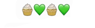 🌼 cupcake, cuore, emoji, dolci, dessert telegram sticker