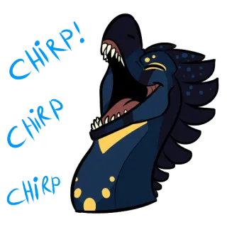 ‼ CHIRP! CHIRP! CHIRP! animal, bird, cartoon, chirp, cute whatsapp sticker