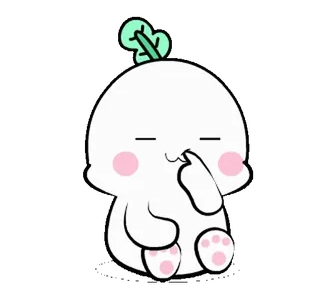 👃 fofo, desenho animado, personagem, adesivo, engraçado, adorável telegram sticker
