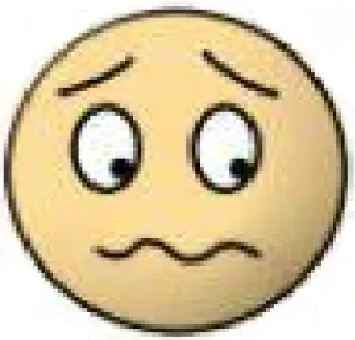 😖 Emoji, Preocupado, Ansioso, Medroso telegram sticker