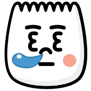 😪 Emoji, Expressão, Engraçado, Fofo, Rosto whatsapp sticker