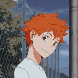 😳 Hinata Haikyuu Аниме, Парень, Манга, Рыжие Волосы, Haikyuu, Хината telegram sticker