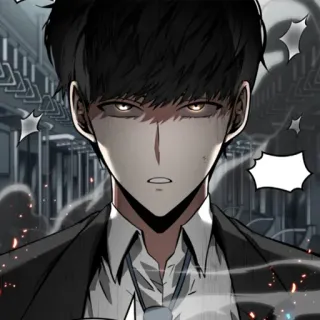 😡 Anime, Manga, Düster, Charakter, Allwissender Leser whatsapp sticker
