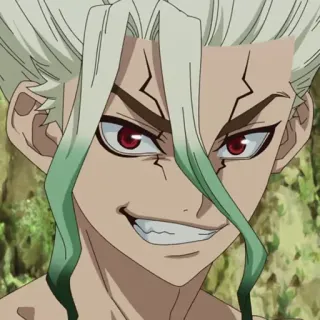 ⛰ Senku Ishigami Dr. Stone anime, character, Dr. Stone, Senku, Ishigami, Senku Ishigami telegram sticker