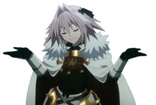 🤗 Astolfo anime, fate, rider, trap, smug telegram sticker