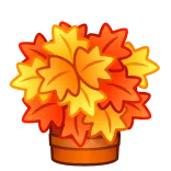 💐 秋, 秋, 葉, バケツ, オレンジ, 黄色, 季節 telegram sticker