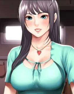 😃 女性, 动漫, 插图, 肖像 telegram sticker