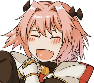 😂 Astolfo Anime, Personagem, Fofo, Feliz telegram sticker