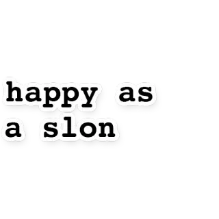 ☺️ happy as a slon telegram sticker