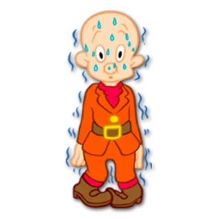 😅 Elmer Fudd Looney Tunes Elmer Fudd, Looney Tunes, Cartoon, Sweating, Worried, Animated telegram sticker